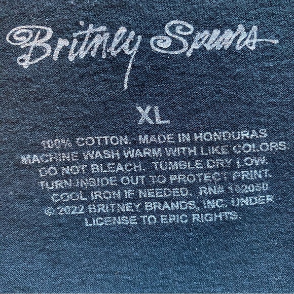 Britney Spears Flannel Shirt Unisex Large Red Plaid Button Down Handmade Upcycle - Picture 13 of 13